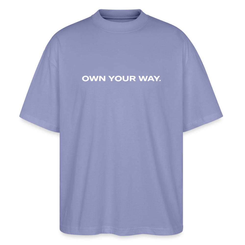 Oversized Unisex T-shirt - Own your way - Violett