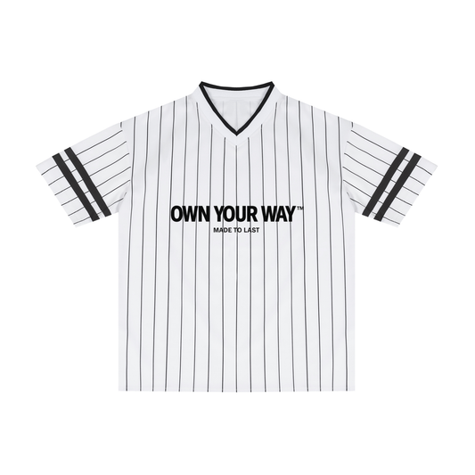 Oversized Unisex T-Shirt – Striped V-Neck | DK Premium