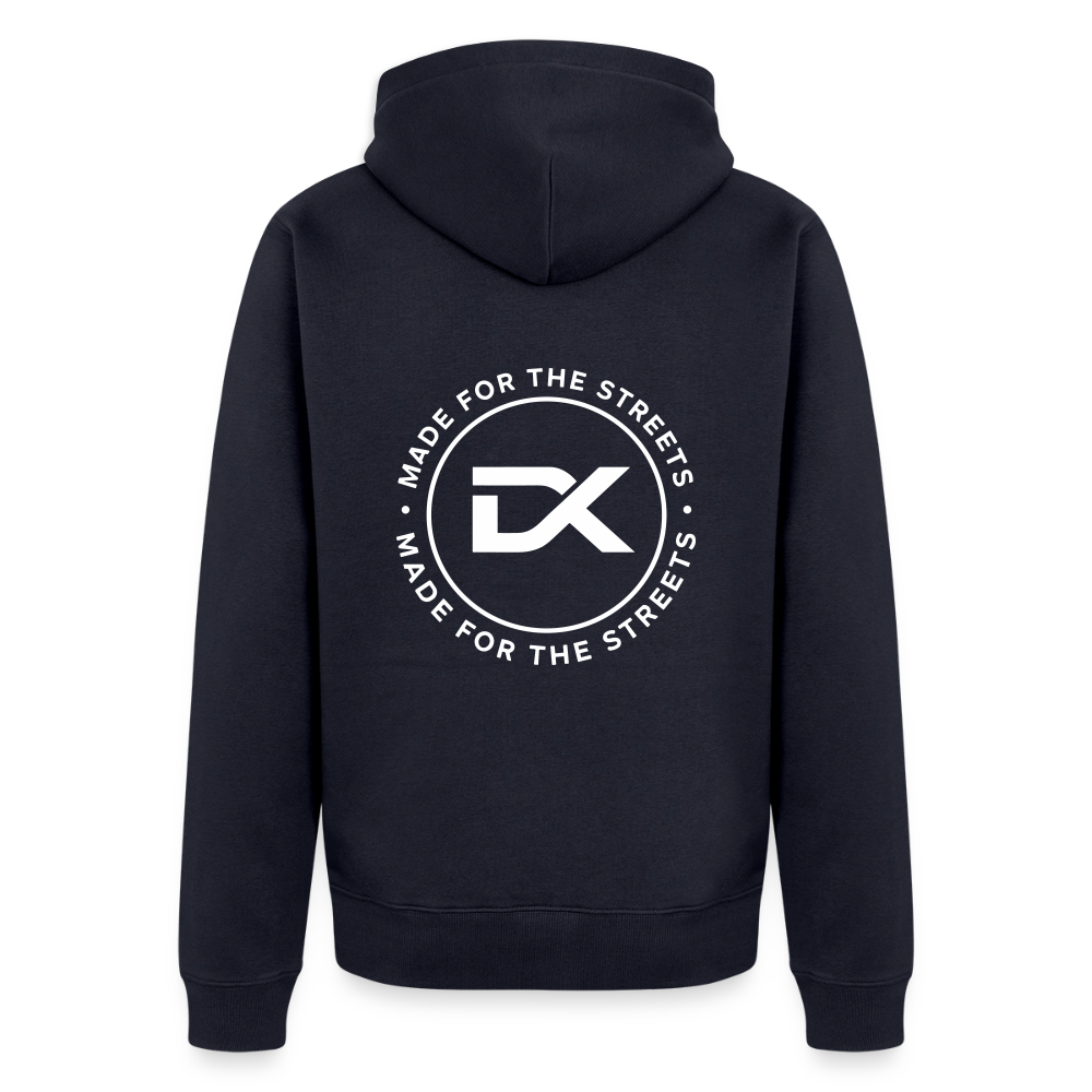 Premium Kapuzenjacke - MADE FOR THE STREETS - Navy