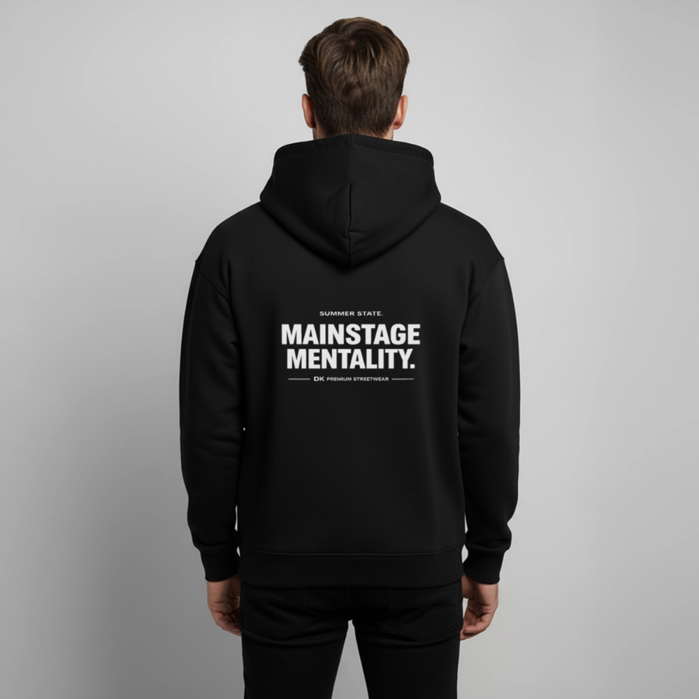 Oversized Unisex Hoodie - Mainstage Mentality - Schwarz