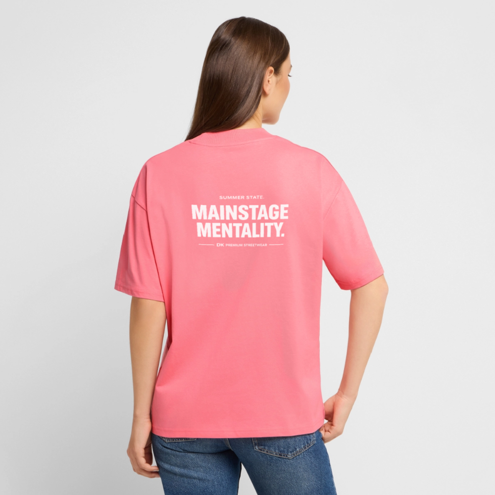 Oversized Unisex T-shirt - Mainstage Mantality - Pink 