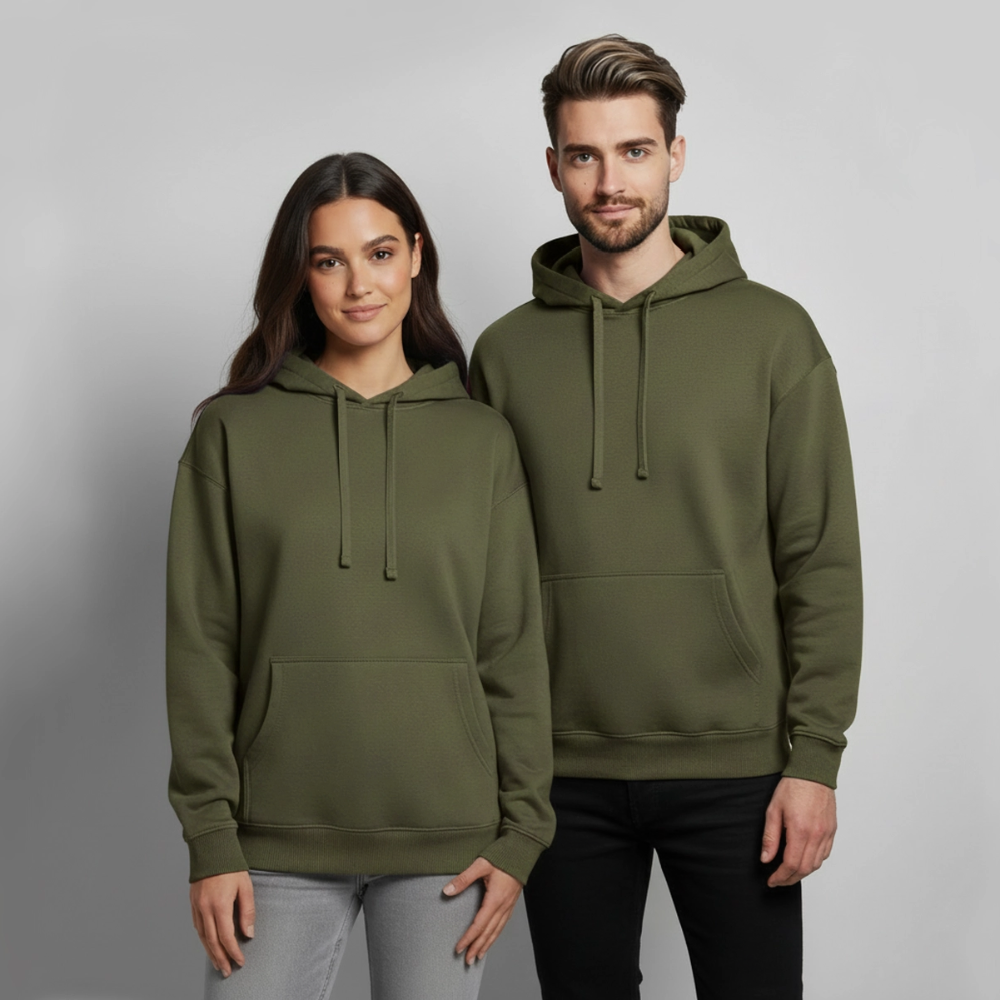 Oversized Unisex Hoodie - Mainstage Mentality - Khaki