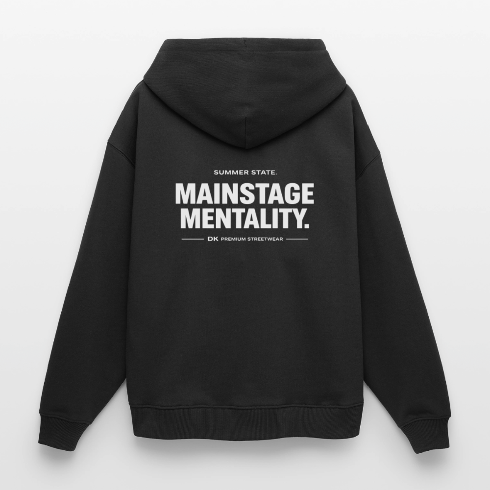 Oversized Unisex Hoodie - Mainstage Mentality - Schwarz
