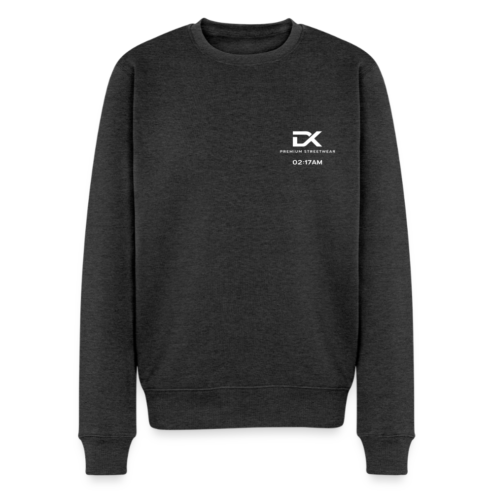 Männer Premium Pullover - Lost in the Lights - Anthrazit meliert