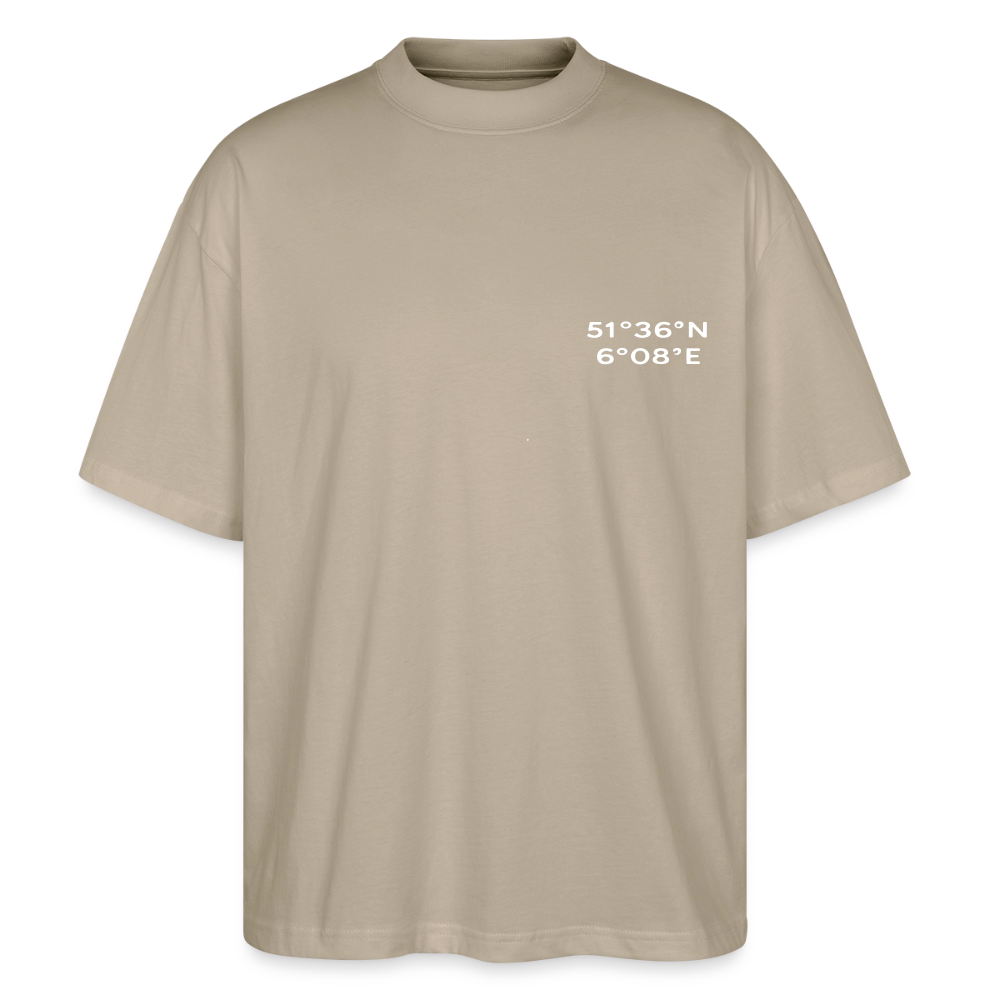 Oversized Unisex T-shirt - Sunset Bass Repeat - Steingrau