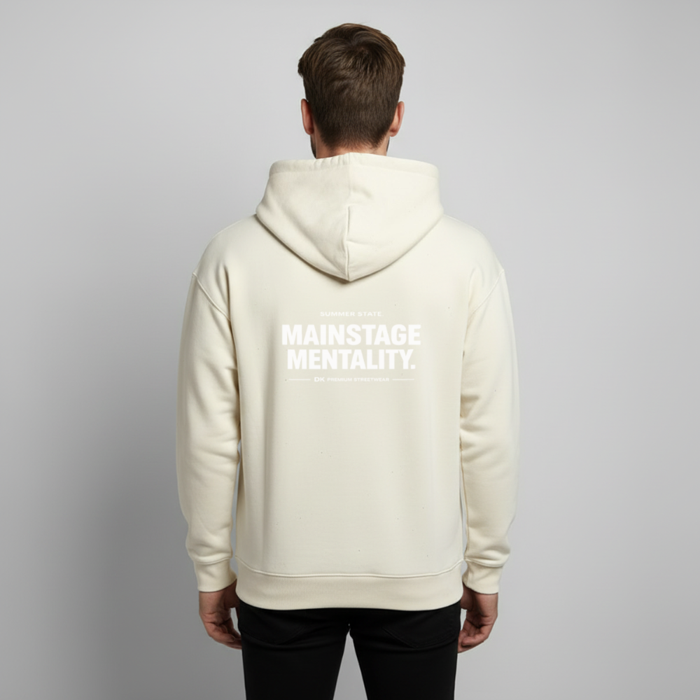 Oversized Unisex Hoodie - Mainstage Mentality - Natur