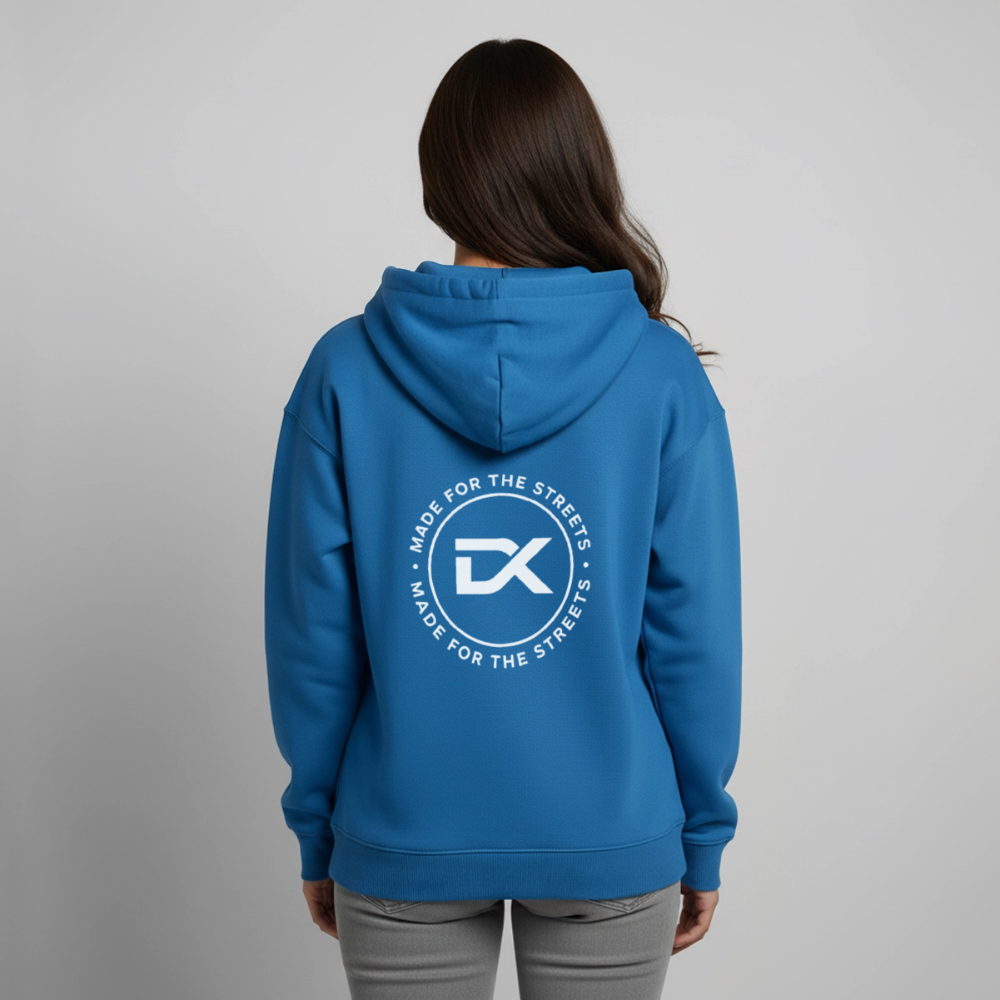 Oversized Unisex Hoodie - Made for the streets - Achtsames Blau