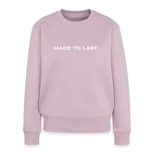 Frauen Sweatshirt - Made to last. - Altrosa