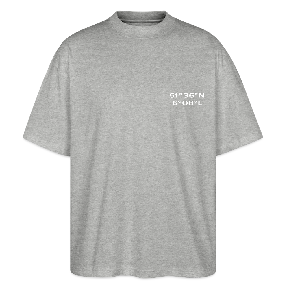 Oversized Unisex T-shirt - Sunset Bass Repeat - Grau meliert