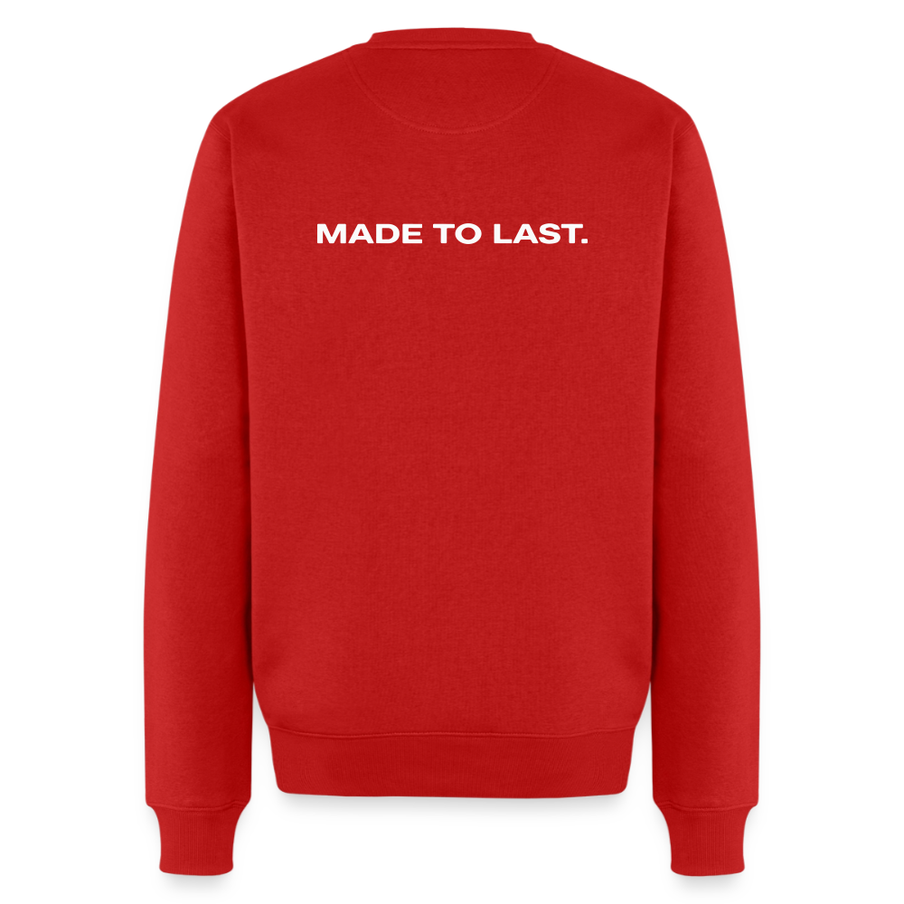 Männer Sweatshirt - Made to last. - Rot
