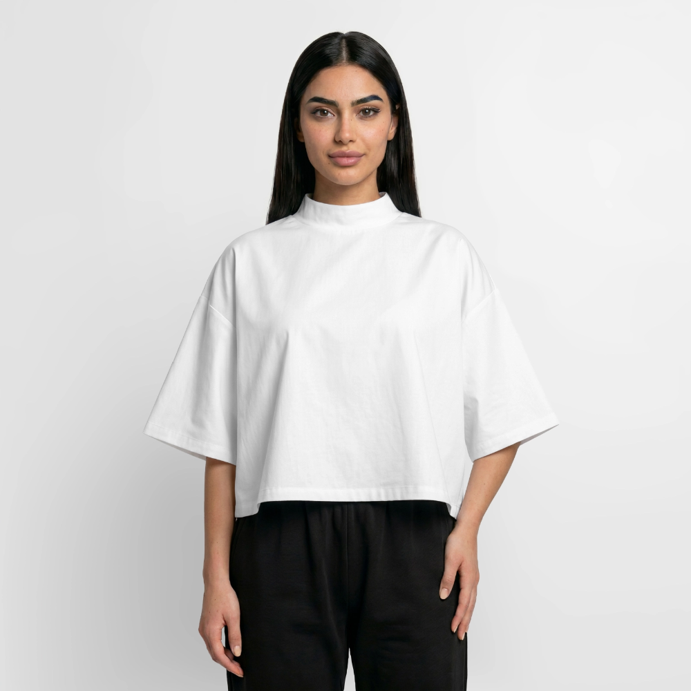 Boxy Frauen Recyceltes 1/2 Sleeved T-Shirt by Stanley/Stella - Weiß