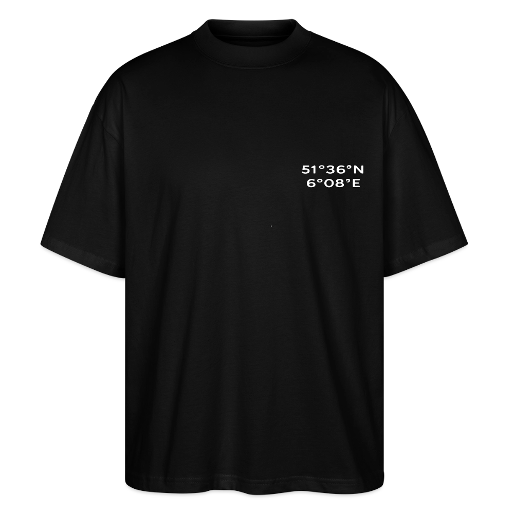 Oversized Unisex T-shirt - Sunset Bass Repeat - Schwarz
