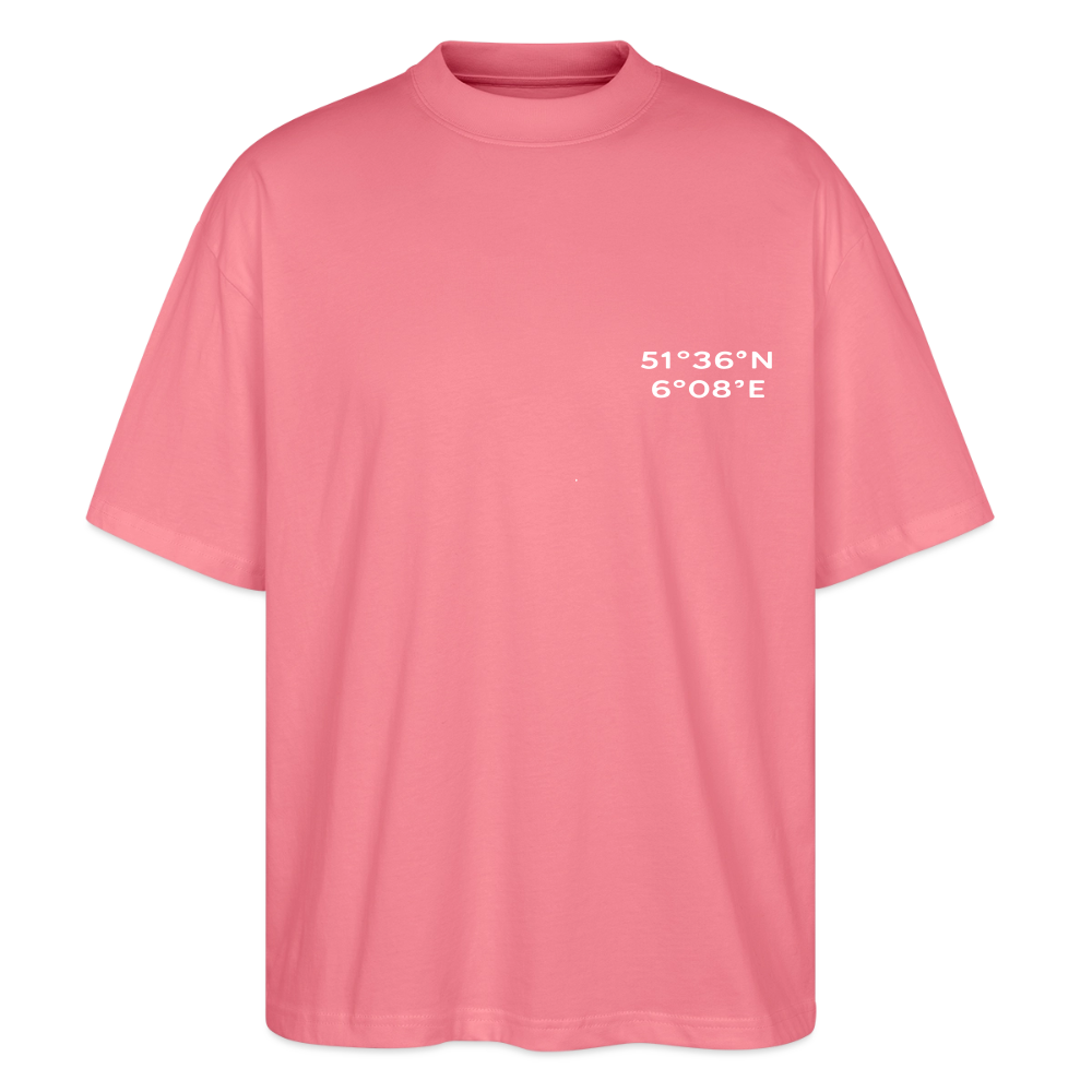 Oversized Unisex T-shirt - Sunset Bass Repeat - Pink 