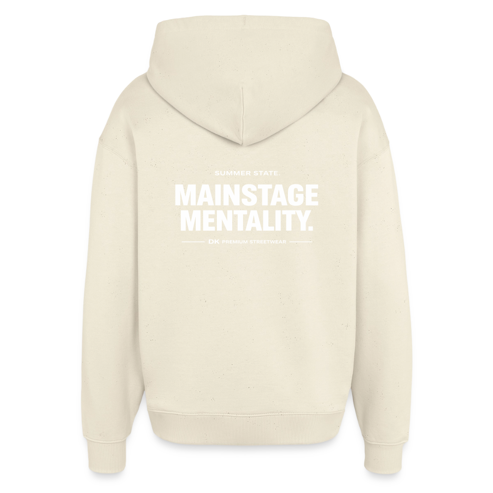 Oversized Unisex Hoodie - Mainstage Mentality - Natur