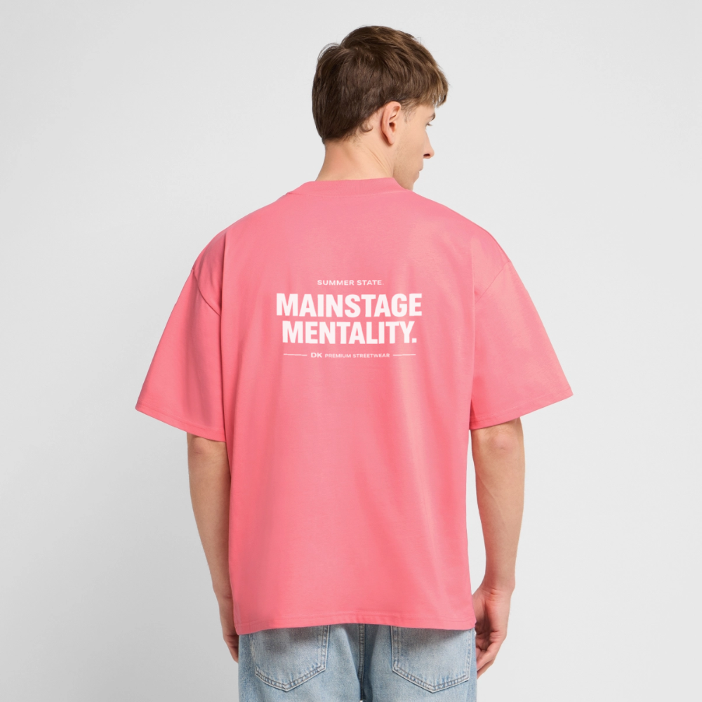 Oversized Unisex T-shirt - Mainstage Mantality - Pink 