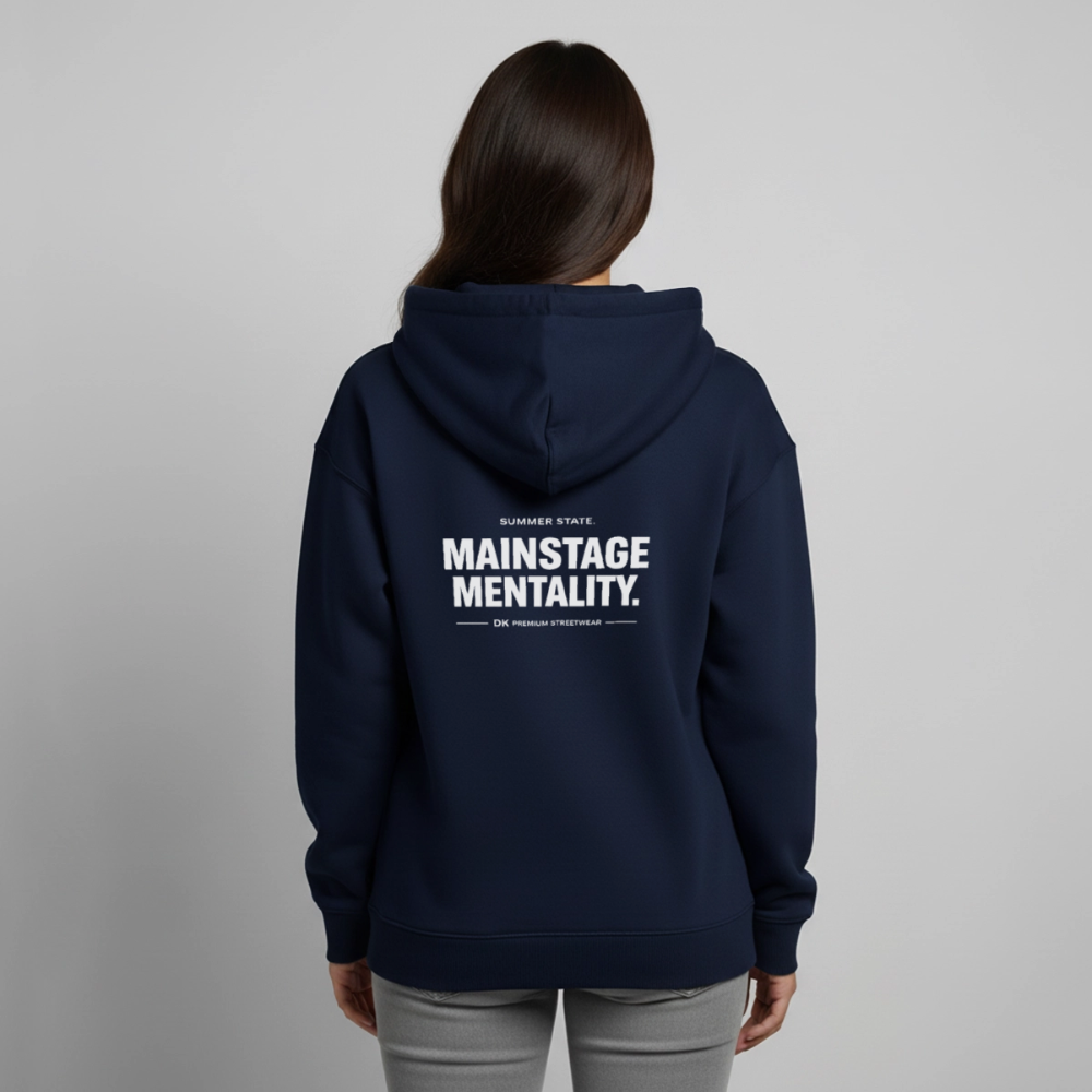 Oversized Unisex Hoodie - Mainstage Mentality - Navy
