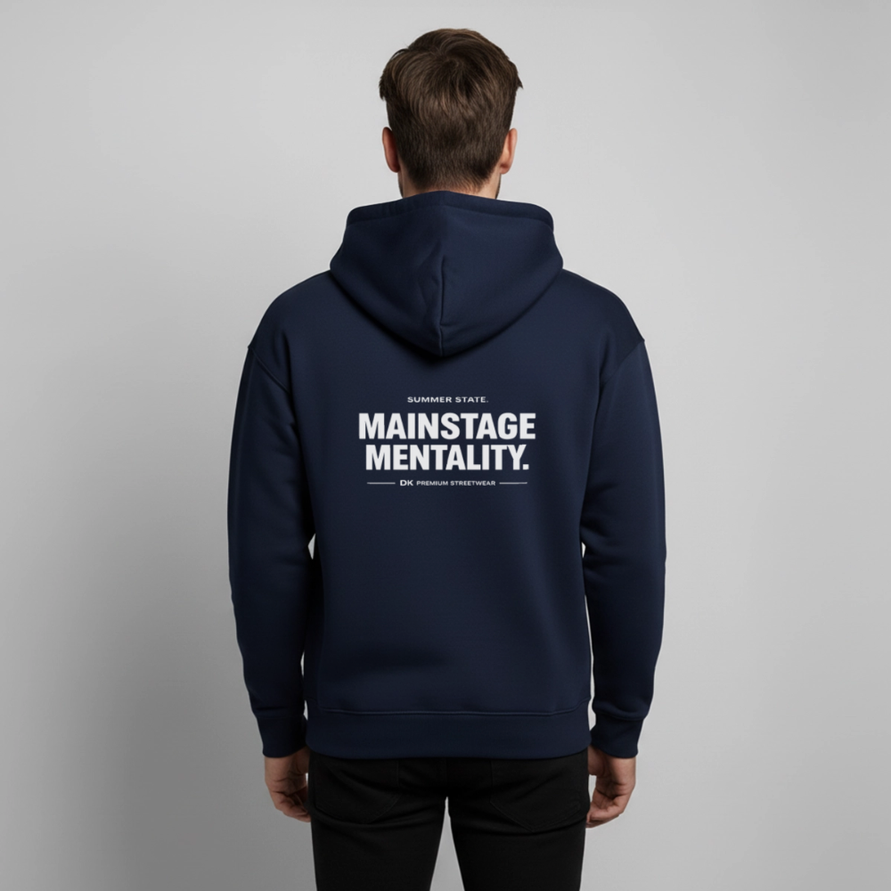 Oversized Unisex Hoodie - Mainstage Mentality - Navy