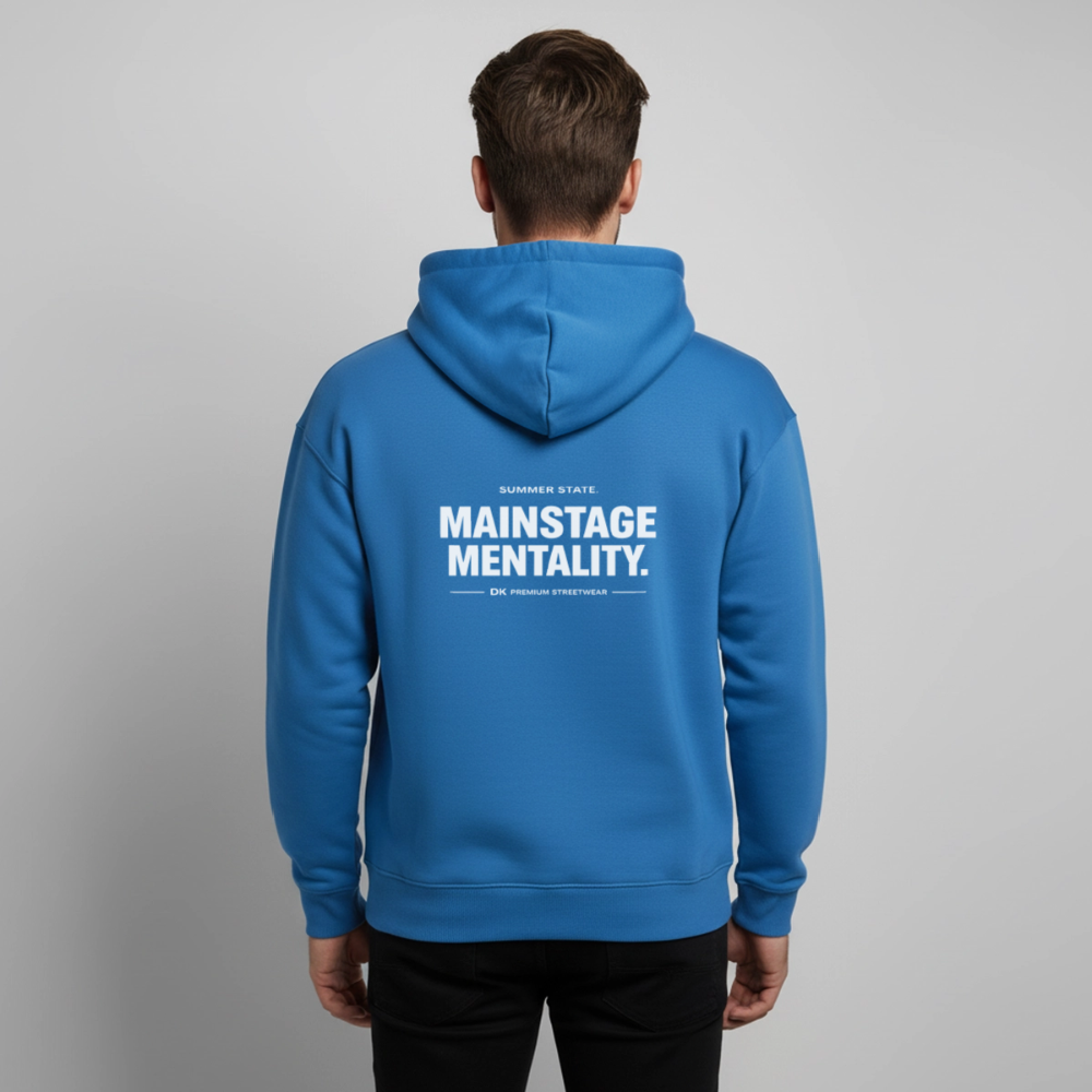 Oversized Unisex Hoodie - Mainstage Mentality - Achtsames Blau