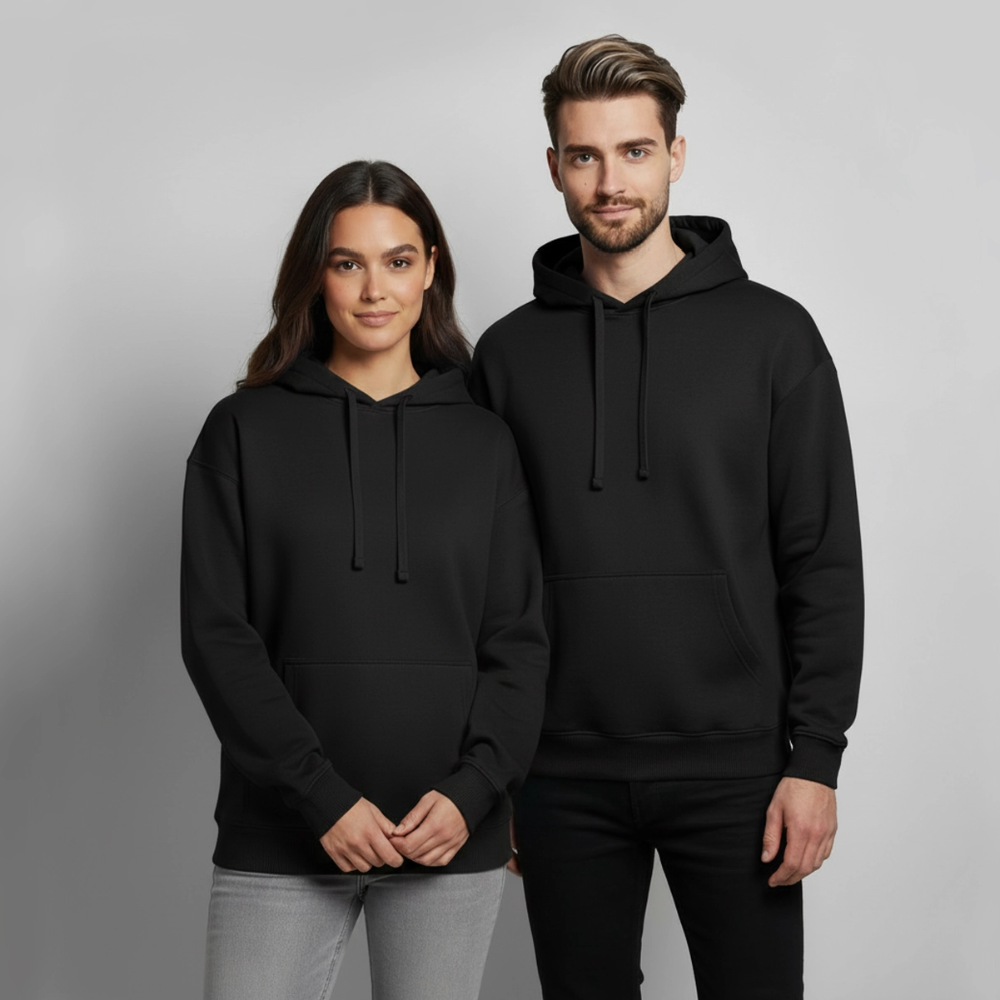 Oversized Unisex Hoodie - Made for the streets - Schwarz