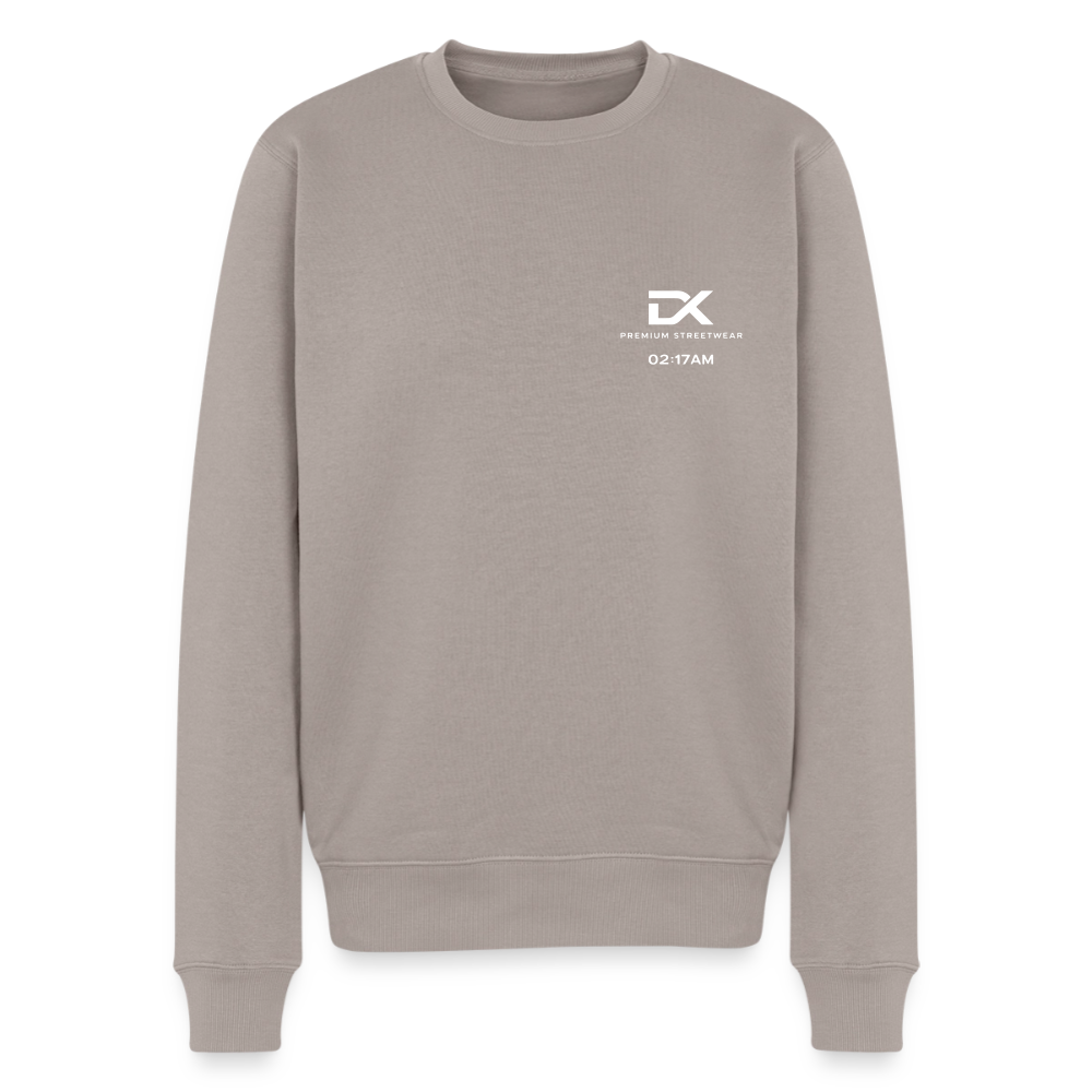 Männer Premium Pullover - Lost in the Lights - Taupe