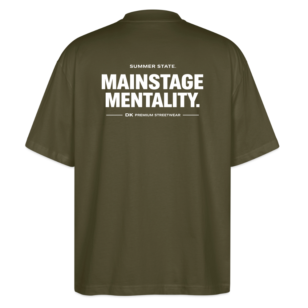 Oversized Unisex T-shirt - Mainstage Mantality - Khaki