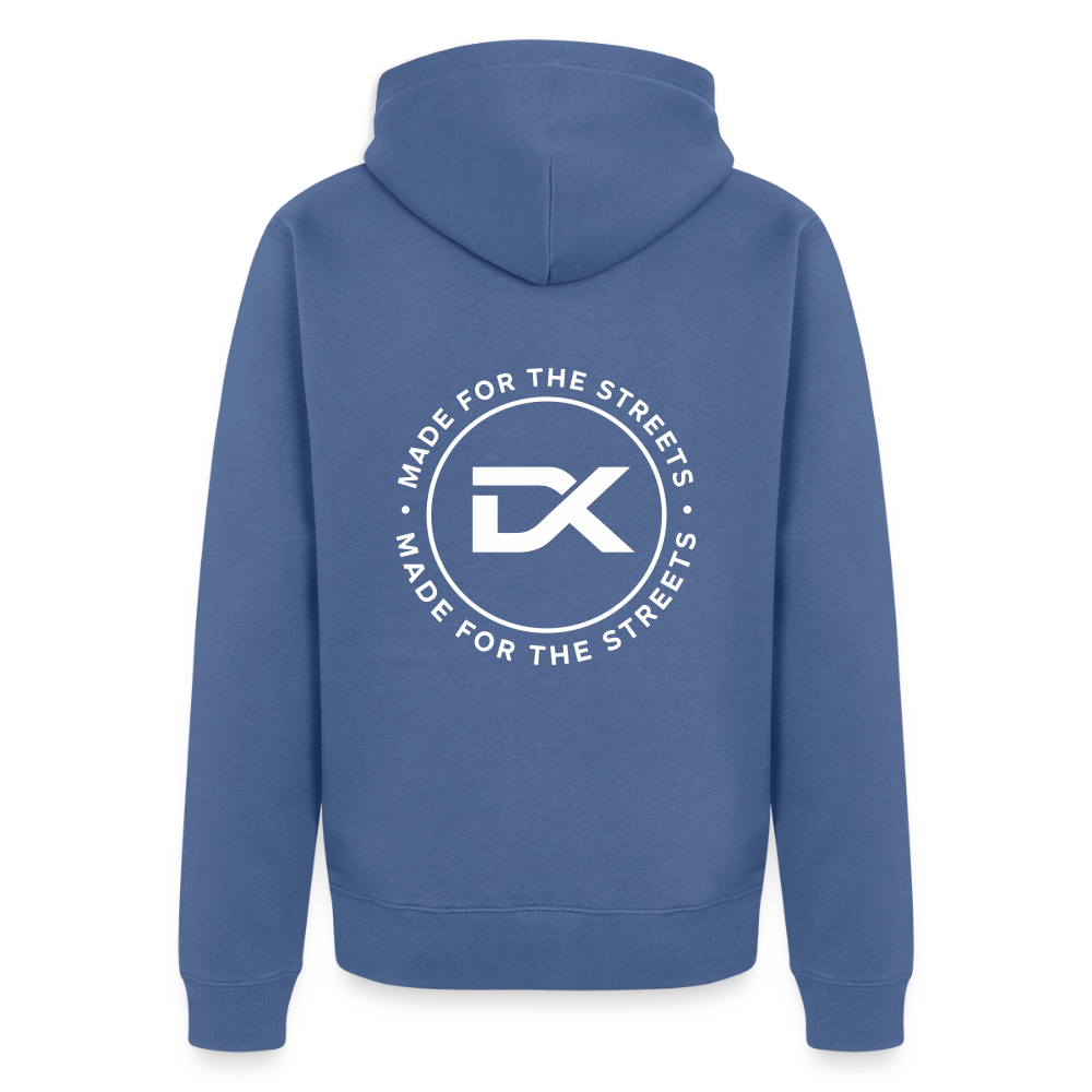 Premium Kapuzenjacke - MADE FOR THE STREETS - Taubenblau