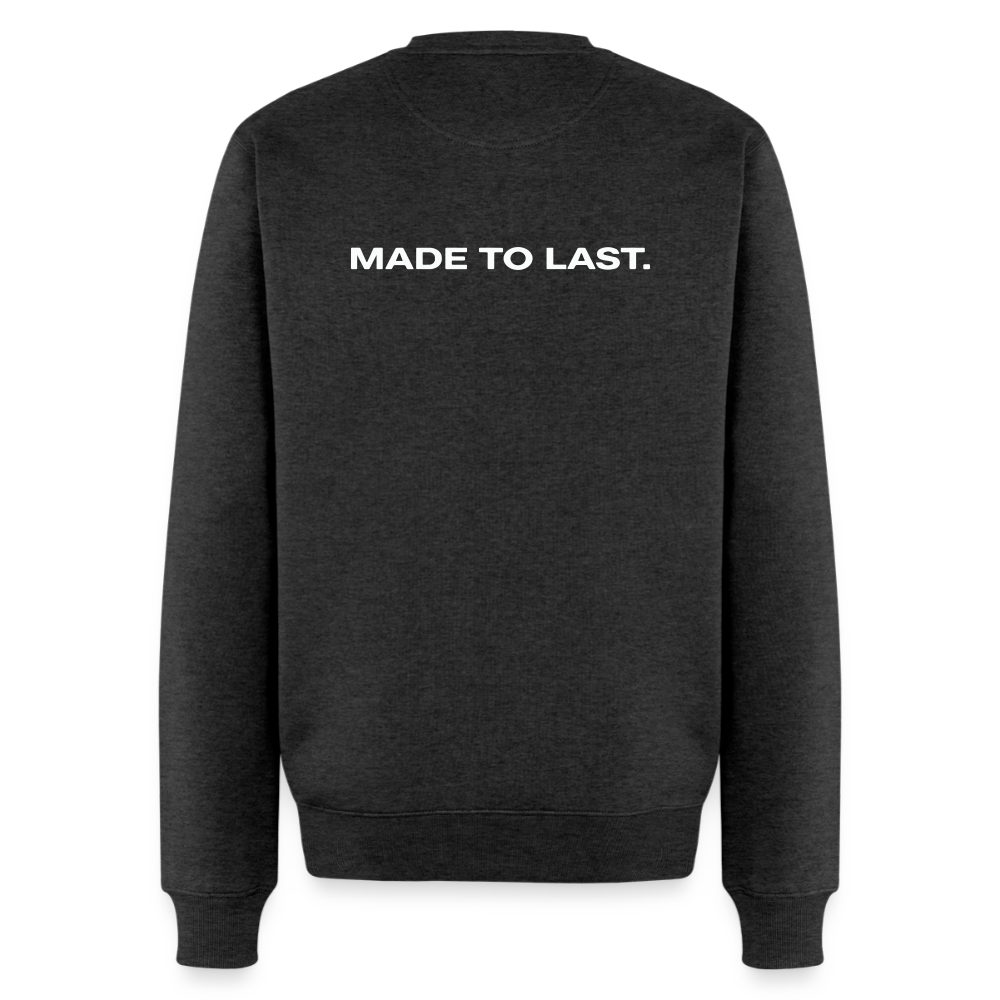 Männer Sweatshirt - Made to last. - Anthrazit meliert