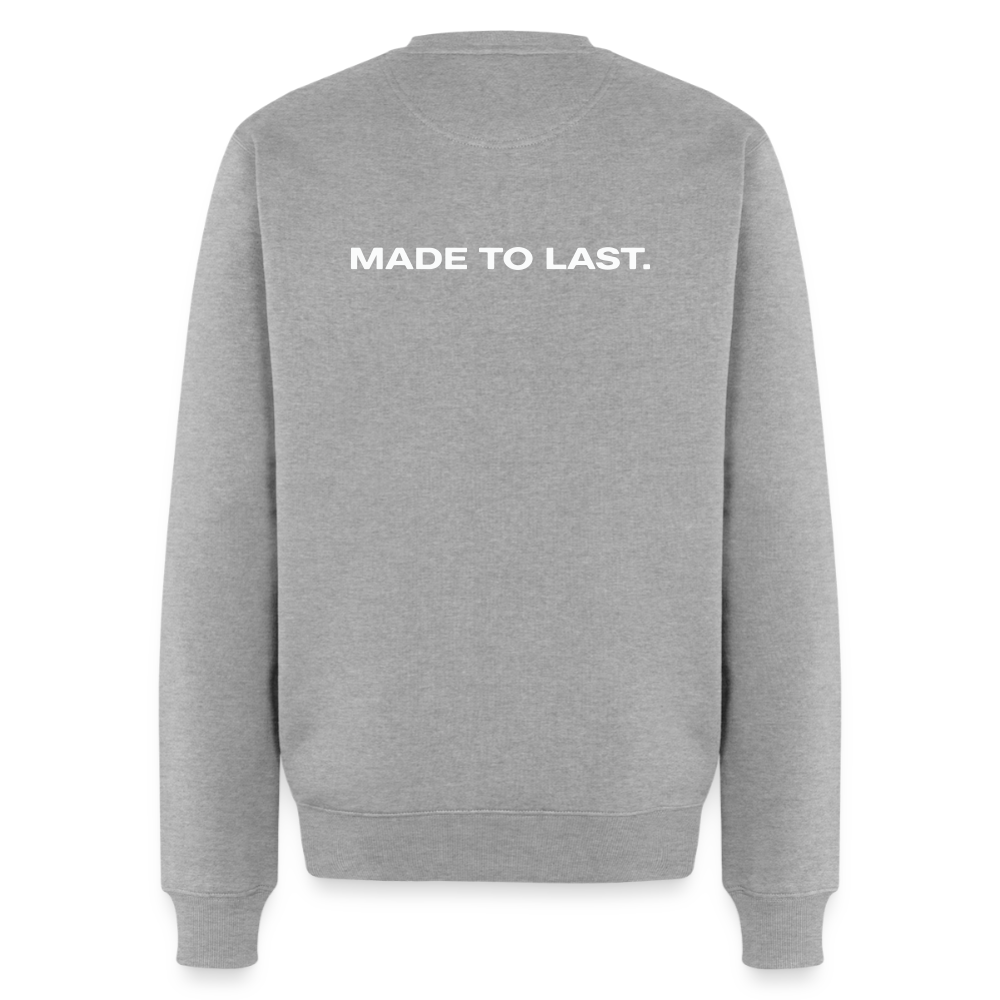 Männer Sweatshirt - Made to last. - Grau meliert