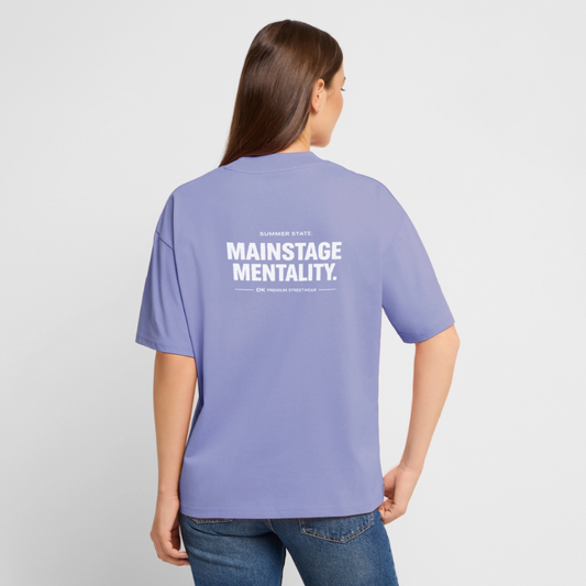 Oversized Unisex T-shirt - Mainstage Mantality - Violett