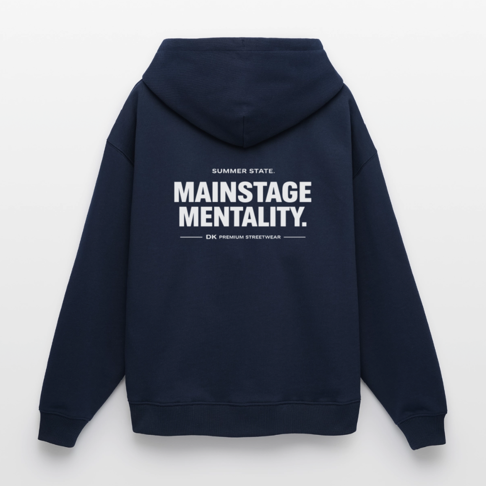 Oversized Unisex Hoodie - Mainstage Mentality - Navy