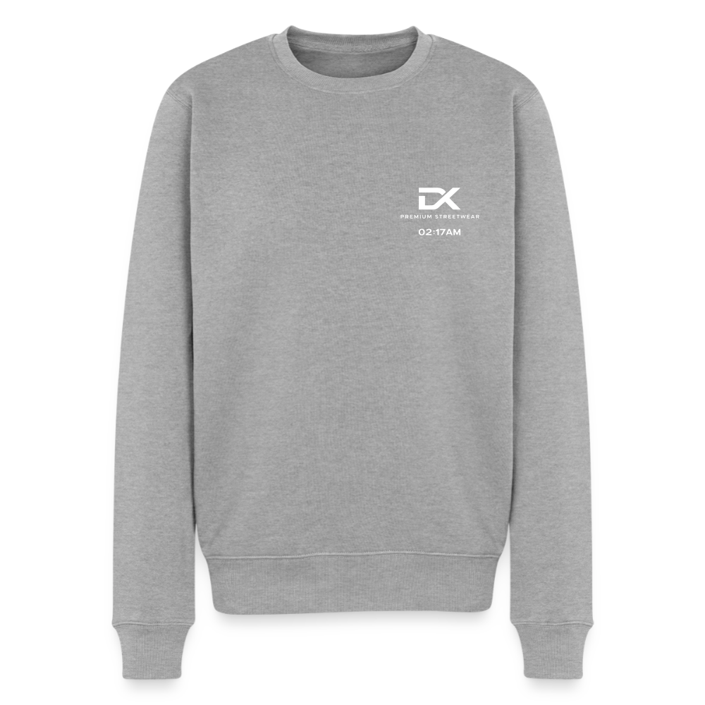 Männer Premium Pullover - Lost in the Lights - Grau meliert