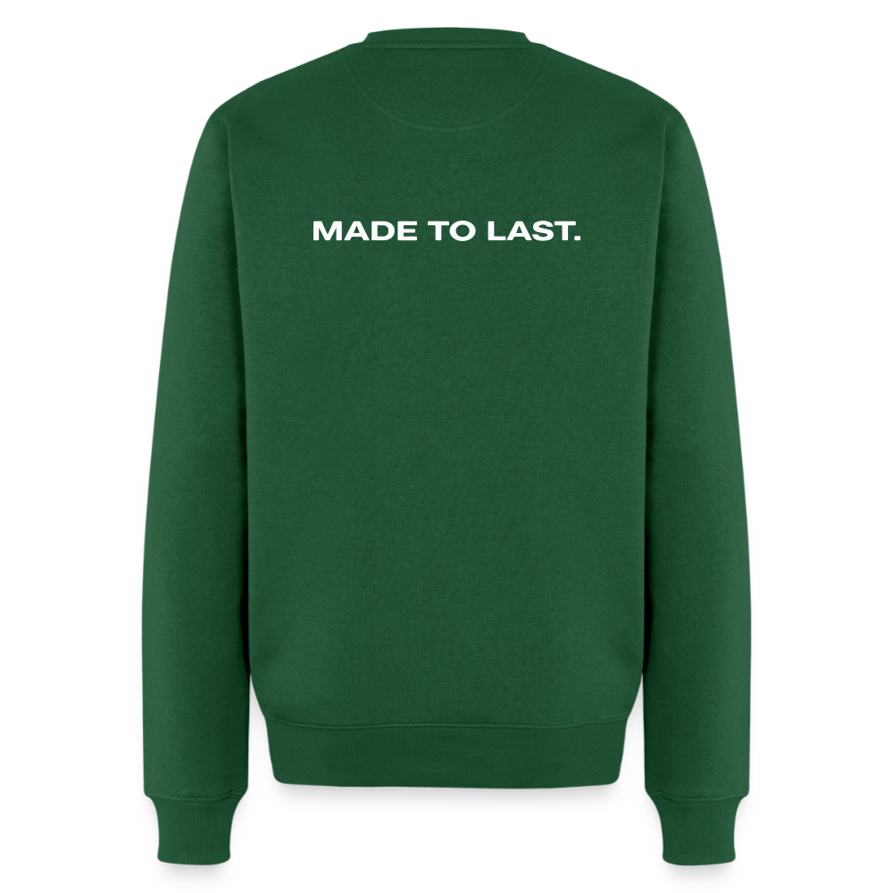 Männer Sweatshirt - Made to last. - Flaschengrün
