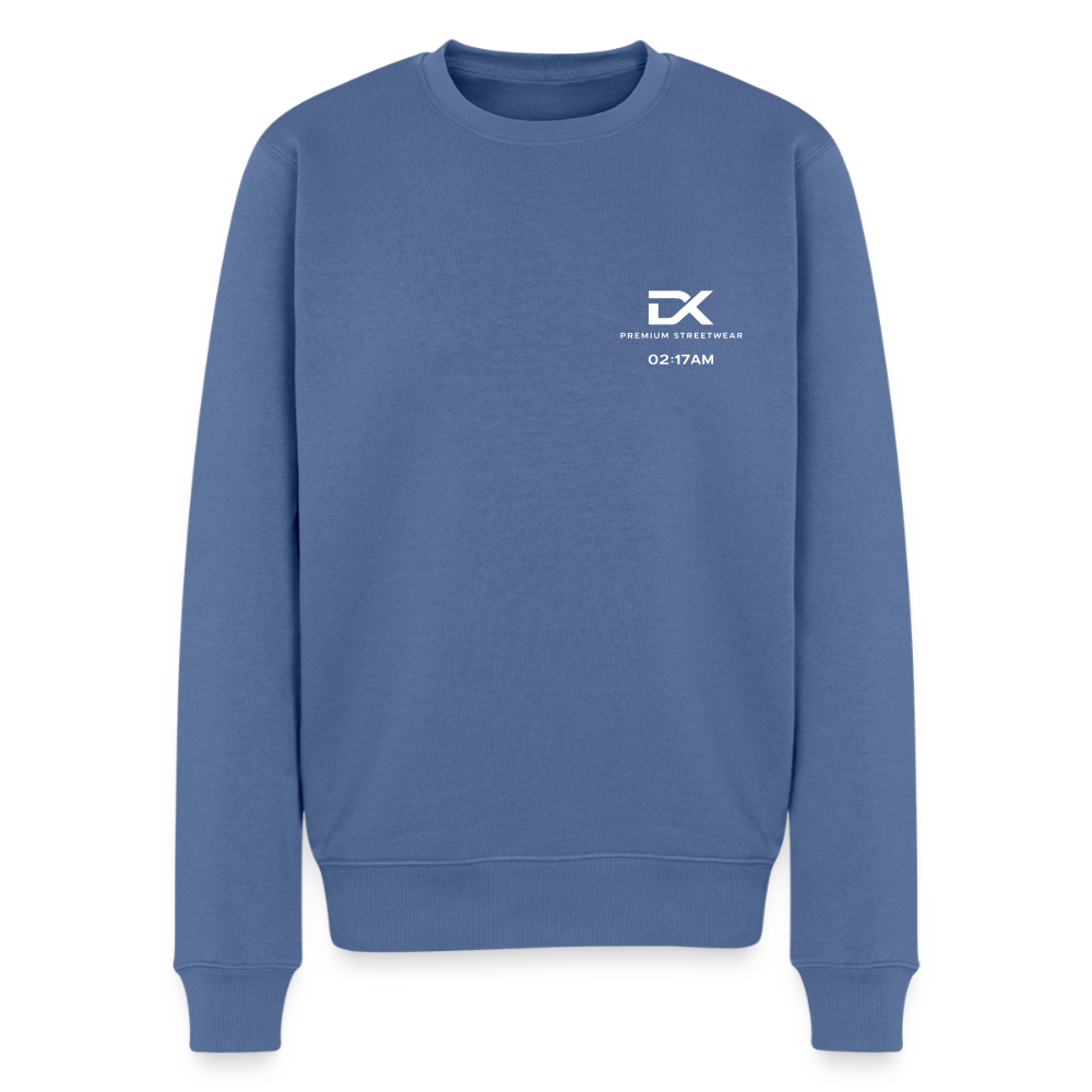 Männer Premium Pullover - Lost in the Lights - Taubenblau