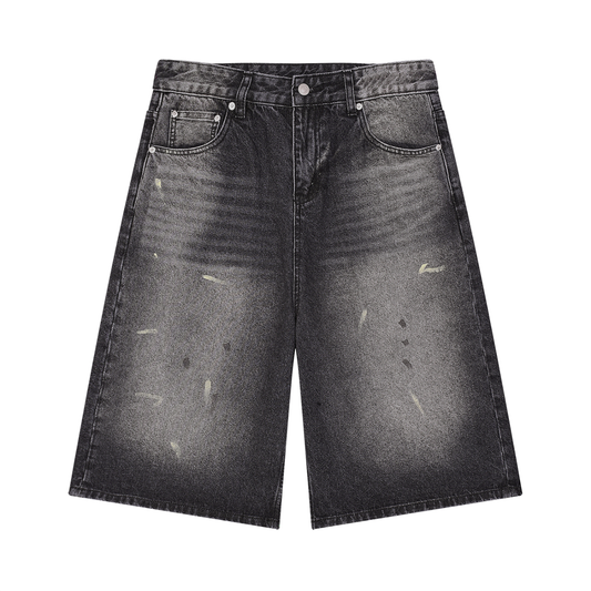 Herren Baggy Denim Shorts – Wide Leg Vintage Wash | DK Premium