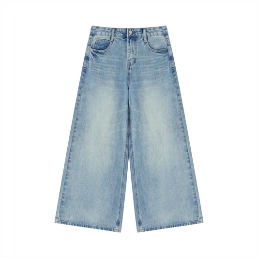 Damen Wide Leg Jeans – Vintage Wash | DK Premium