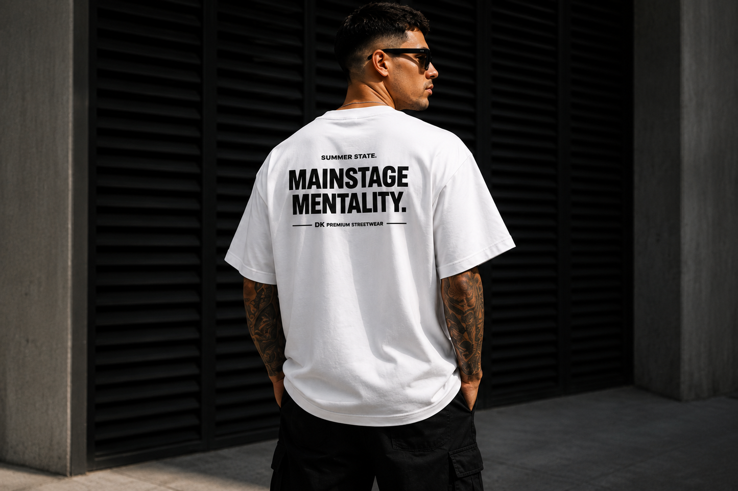 Oversized Unisex T-Shirt - Mainstage Mentality - Lifestyle-Foto