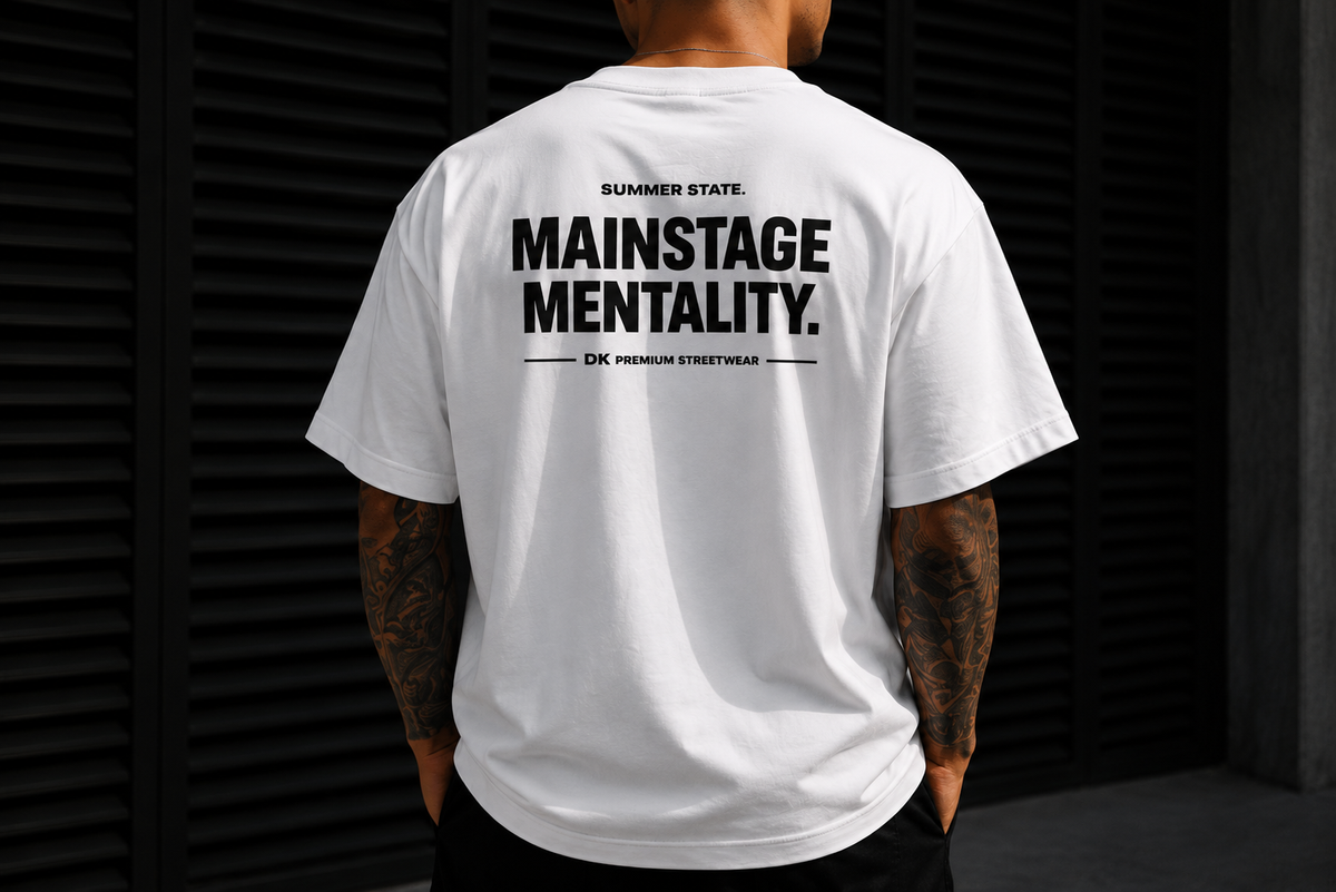Oversized Unisex T-Shirt - Mainstage Mentality - Lifestyle-Foto