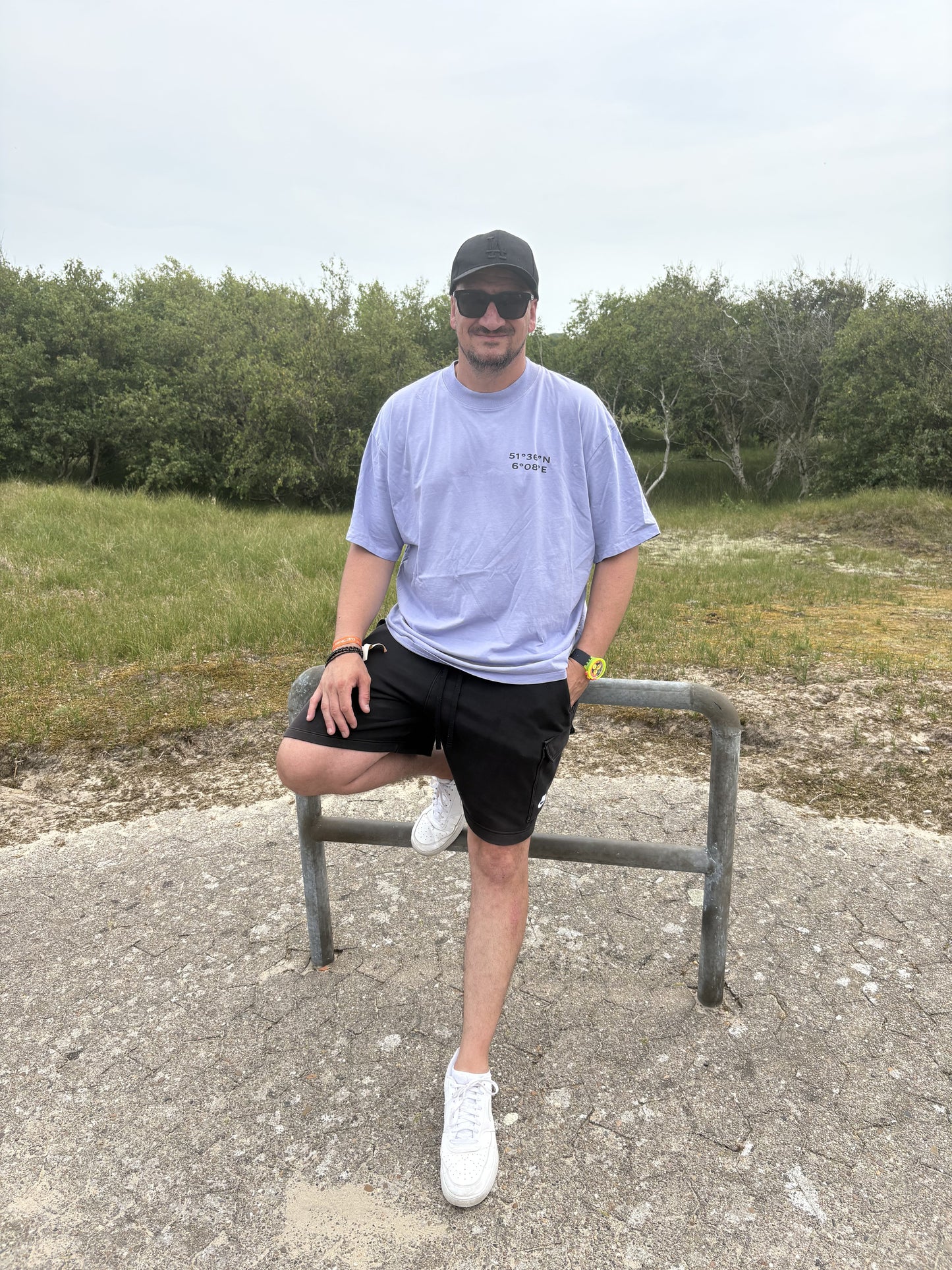 Oversized Unisex T-shirt - Sunset Bass Repeat